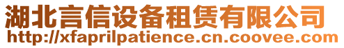 湖北言信設備租賃有限公司