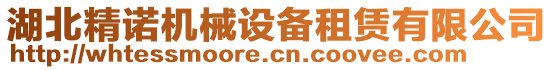 湖北精諾機(jī)械設(shè)備租賃有限公司