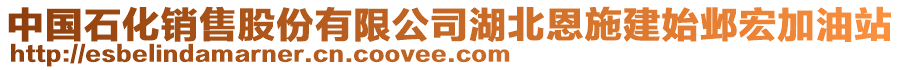 中國石化銷售股份有限公司湖北恩施建始鄴宏加油站