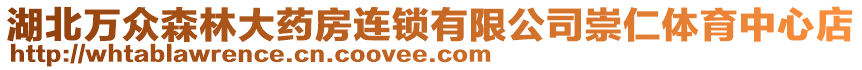 湖北萬眾森林大藥房連鎖有限公司崇仁體育中心店