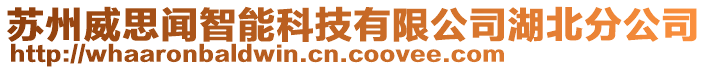 蘇州威思聞智能科技有限公司湖北分公司