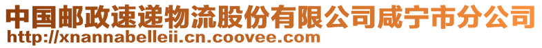 中國郵政速遞物流股份有限公司咸寧市分公司