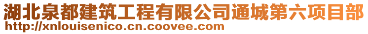 湖北泉都建筑工程有限公司通城第六項目部