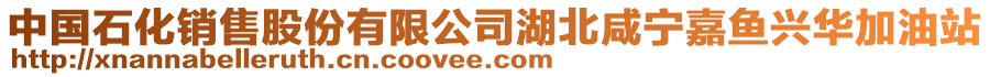 中國石化銷售股份有限公司湖北咸寧嘉魚興華加油站