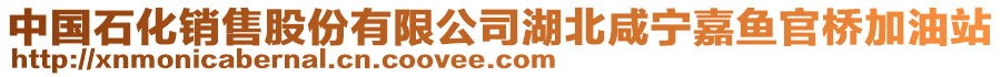 中國石化銷售股份有限公司湖北咸寧嘉魚官橋加油站