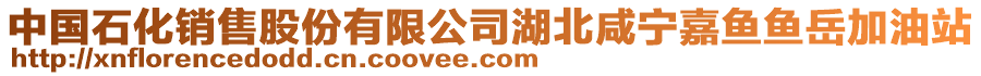 中国石化销售股份有限公司湖北咸宁嘉鱼鱼岳加油站