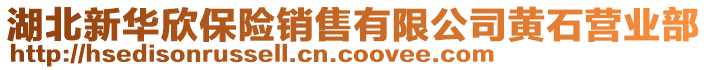 湖北新華欣保險銷售有限公司黃石營業(yè)部