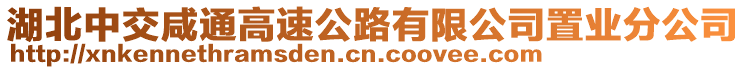 湖北中交咸通高速公路有限公司置業(yè)分公司