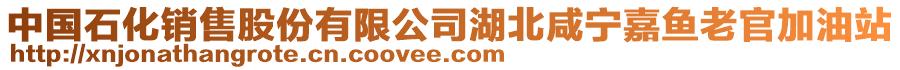 中國(guó)石化銷售股份有限公司湖北咸寧嘉魚老官加油站