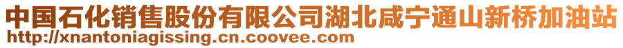 中国石化销售股份有限公司湖北咸宁通山新桥加油站