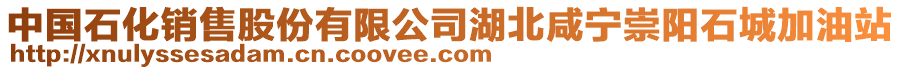 中國(guó)石化銷售股份有限公司湖北咸寧崇陽(yáng)石城加油站