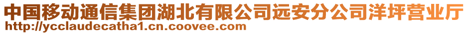 中國(guó)移動(dòng)通信集團(tuán)湖北有限公司遠(yuǎn)安分公司洋坪營(yíng)業(yè)廳