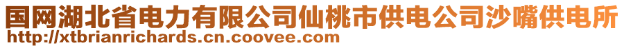 國網(wǎng)湖北省電力有限公司仙桃市供電公司沙嘴供電所