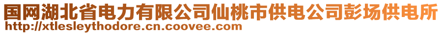 國網(wǎng)湖北省電力有限公司仙桃市供電公司彭場供電所