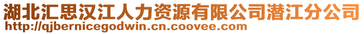 湖北匯思漢江人力資源有限公司潛江分公司