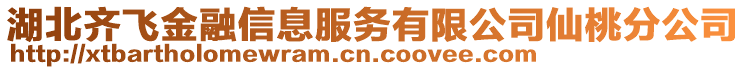 湖北齊飛金融信息服務(wù)有限公司仙桃分公司