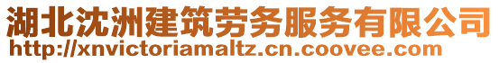 湖北沈洲建筑勞務(wù)服務(wù)有限公司