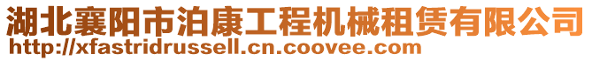 湖北襄陽(yáng)市泊康工程機(jī)械租賃有限公司