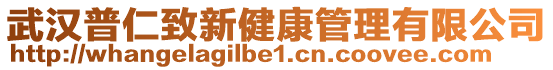 武漢普仁致新健康管理有限公司