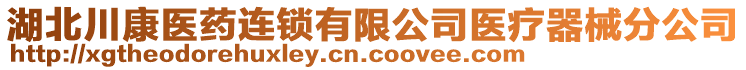 湖北川康醫(yī)藥連鎖有限公司醫(yī)療器械分公司