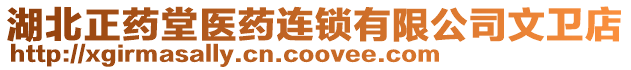 湖北正藥堂醫(yī)藥連鎖有限公司文衛(wèi)店