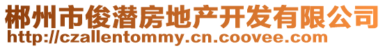 郴州市俊潛房地產(chǎn)開發(fā)有限公司