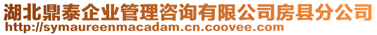 湖北鼎泰企業(yè)管理咨詢有限公司房縣分公司