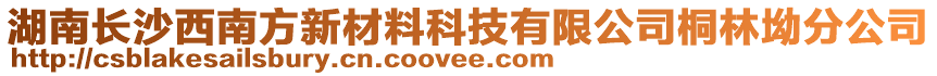 湖南長沙西南方新材料科技有限公司桐林坳分公司