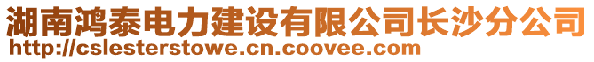 湖南鴻泰電力建設(shè)有限公司長沙分公司