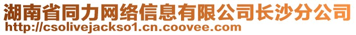 湖南省同力網(wǎng)絡(luò)信息有限公司長沙分公司