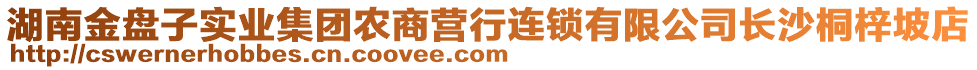 湖南金盤子實業集團農商營行連鎖有限公司長沙桐梓坡店