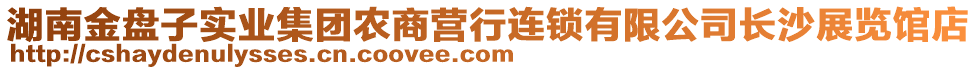 湖南金盤子實(shí)業(yè)集團(tuán)農(nóng)商營(yíng)行連鎖有限公司長(zhǎng)沙展覽館店