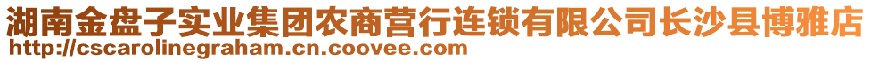 湖南金盤子實(shí)業(yè)集團(tuán)農(nóng)商營行連鎖有限公司長沙縣博雅店