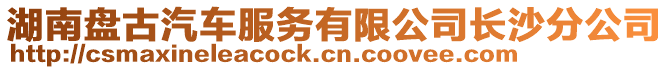 湖南盤古汽車服務(wù)有限公司長沙分公司