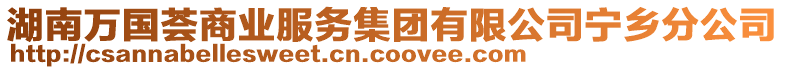 湖南萬(wàn)國(guó)薈商業(yè)服務(wù)集團(tuán)有限公司寧鄉(xiāng)分公司