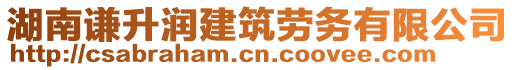 湖南謙升潤建筑勞務(wù)有限公司