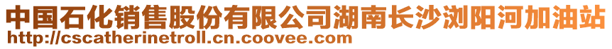 中國石化銷售股份有限公司湖南長沙瀏陽河加油站