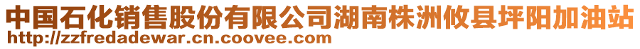 中國(guó)石化銷(xiāo)售股份有限公司湖南株洲攸縣坪陽(yáng)加油站