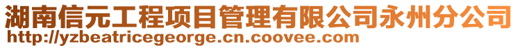 湖南信元工程項目管理有限公司永州分公司