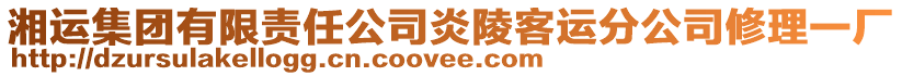 湘運集團有限責(zé)任公司炎陵客運分公司修理一廠