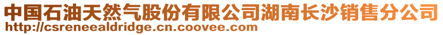 中國石油天然氣股份有限公司湖南長沙銷售分公司