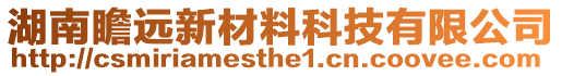 湖南瞻遠新材料科技有限公司