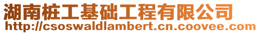 湖南樁工基礎工程有限公司
