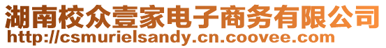 湖南校眾壹家電子商務(wù)有限公司