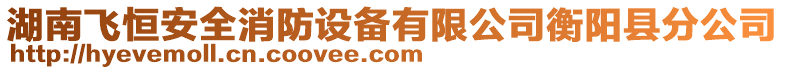 湖南飛恒安全消防設備有限公司衡陽縣分公司