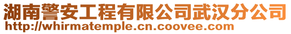 湖南警安工程有限公司武漢分公司