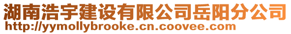 湖南浩宇建設(shè)有限公司岳陽分公司