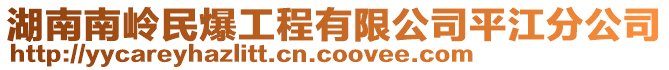 湖南南嶺民爆工程有限公司平江分公司