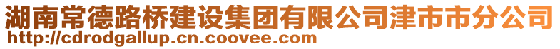 湖南常德路橋建設(shè)集團(tuán)有限公司津市市分公司