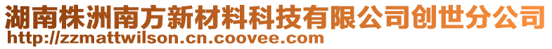 湖南株洲南方新材料科技有限公司創(chuàng)世分公司